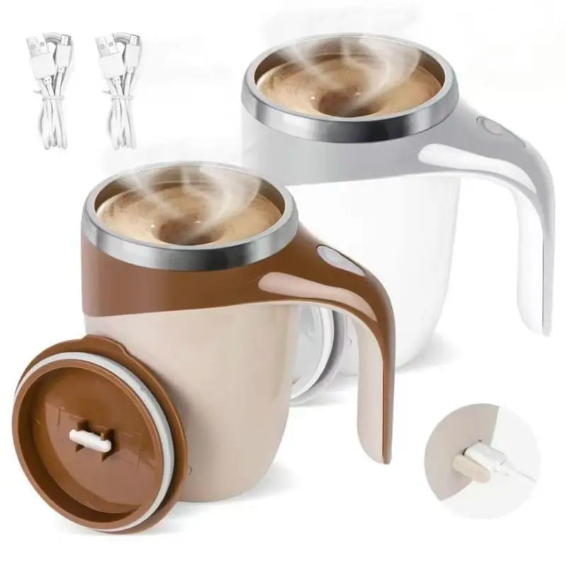 Last 3 Hours: 60% Off! ☕ Self-Stirring Coffee Mug with Magnetic Mixer – 380 ml, Rechargeable