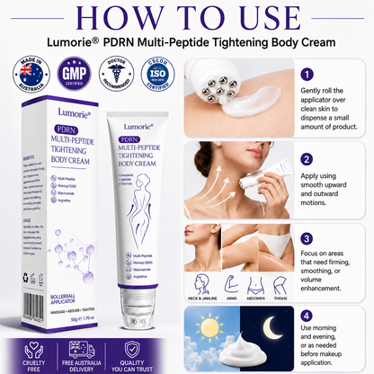 𝐋𝐮𝐦𝐨𝐫𝐢𝐞® PDRN🦘 Multi-Peptide Massaging Body Roller Cream- Anti-aging, Hydrating, Skin Firming & Lifting, Skin Repair, Even Tone, Acne and Dark Spot Treatment, Wart and Mole Removal, and Psoriasis Relief.