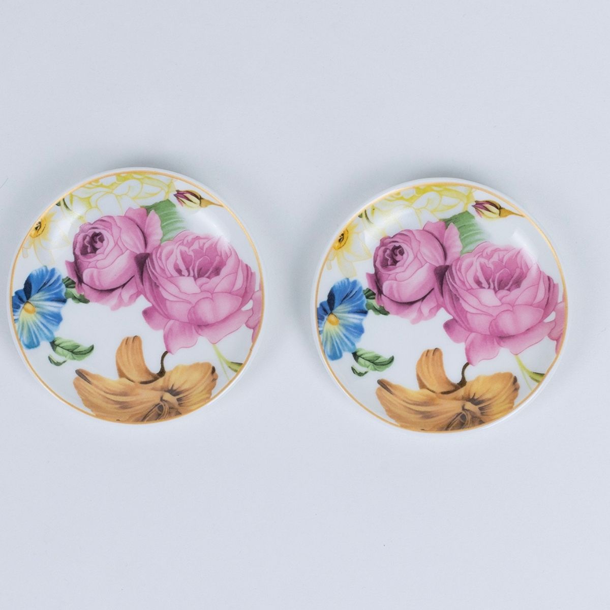 Rose Reverie Mug & Coaster Set – 2 Mugs + 2 Coasters | 4-Piece Gift Set