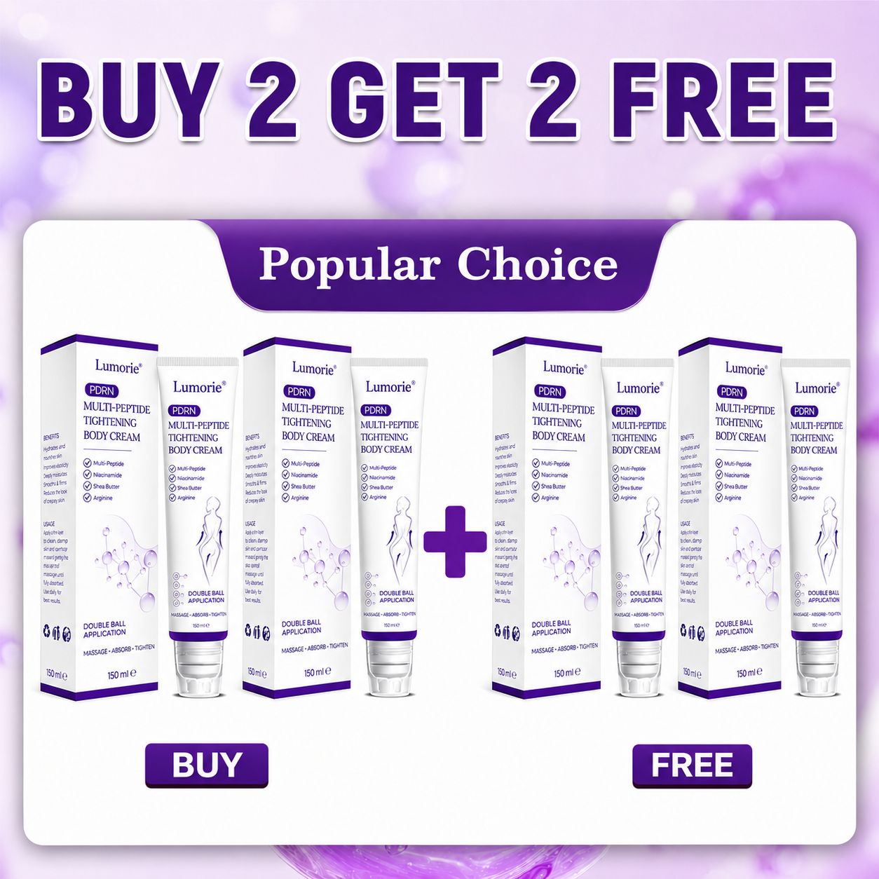 𝐋𝐮𝐦𝐨𝐫𝐢𝐞® PDRN🦘 Multi-Peptide Massaging Body Roller Cream- Anti-aging, Hydrating, Skin Firming & Lifting, Skin Repair, Even Tone, Acne and Dark Spot Treatment, Wart and Mole Removal, and Psoriasis Relief.