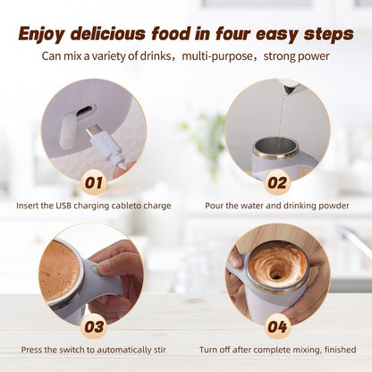 Last 3 Hours: 60% Off! ☕ Self-Stirring Coffee Mug with Magnetic Mixer – 380 ml, Rechargeable
