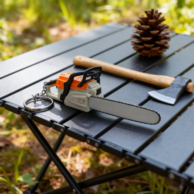 🔥🔧 Chainsaw-Shaped Keychain | Portable Chainsaw Keychain
